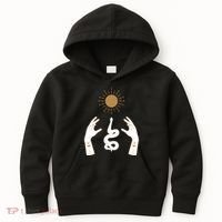 Boho Hands Reaching For The Sun Snake Kids Hoodie thumb 0