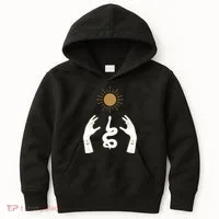 Boho Hands Reaching For The Sun Snake Kids Hoodie thumb 0