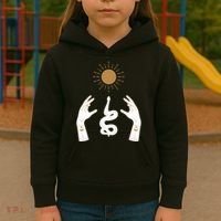 Boho Hands Reaching For The Sun Snake Kids Hoodie thumb 3