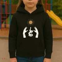 Boho Hands Reaching For The Sun Snake Kids Hoodie thumb 3