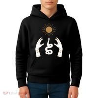 Boho Hands Reaching For The Sun Snake Kids Hoodie thumb 4