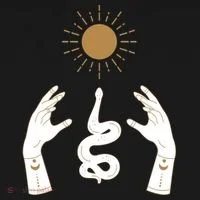Boho Hands Reaching For The Sun Snake Kids Long Sleeve Shirt thumb 2