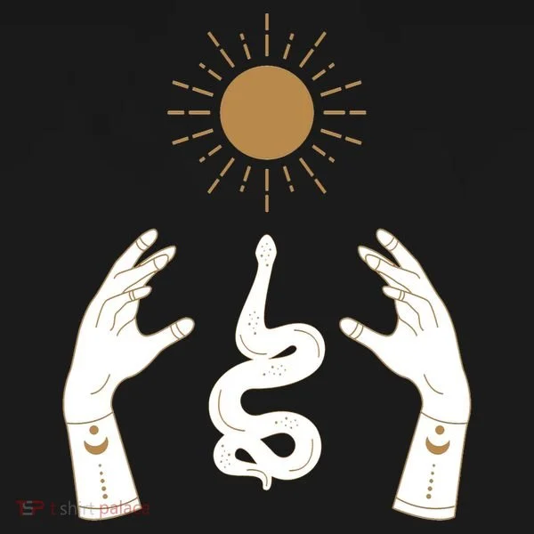 Boho Hands Reaching For The Sun Snake Kids Long Sleeve Shirt