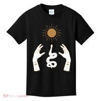 Boho Hands Reaching For The Sun Snake Kids T-Shirt thumb 0