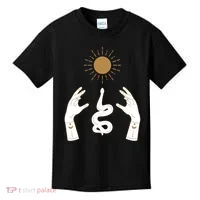 Boho Hands Reaching For The Sun Snake Kids T-Shirt thumb 0