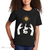 Boho Hands Reaching For The Sun Snake Kids T-Shirt thumb 2