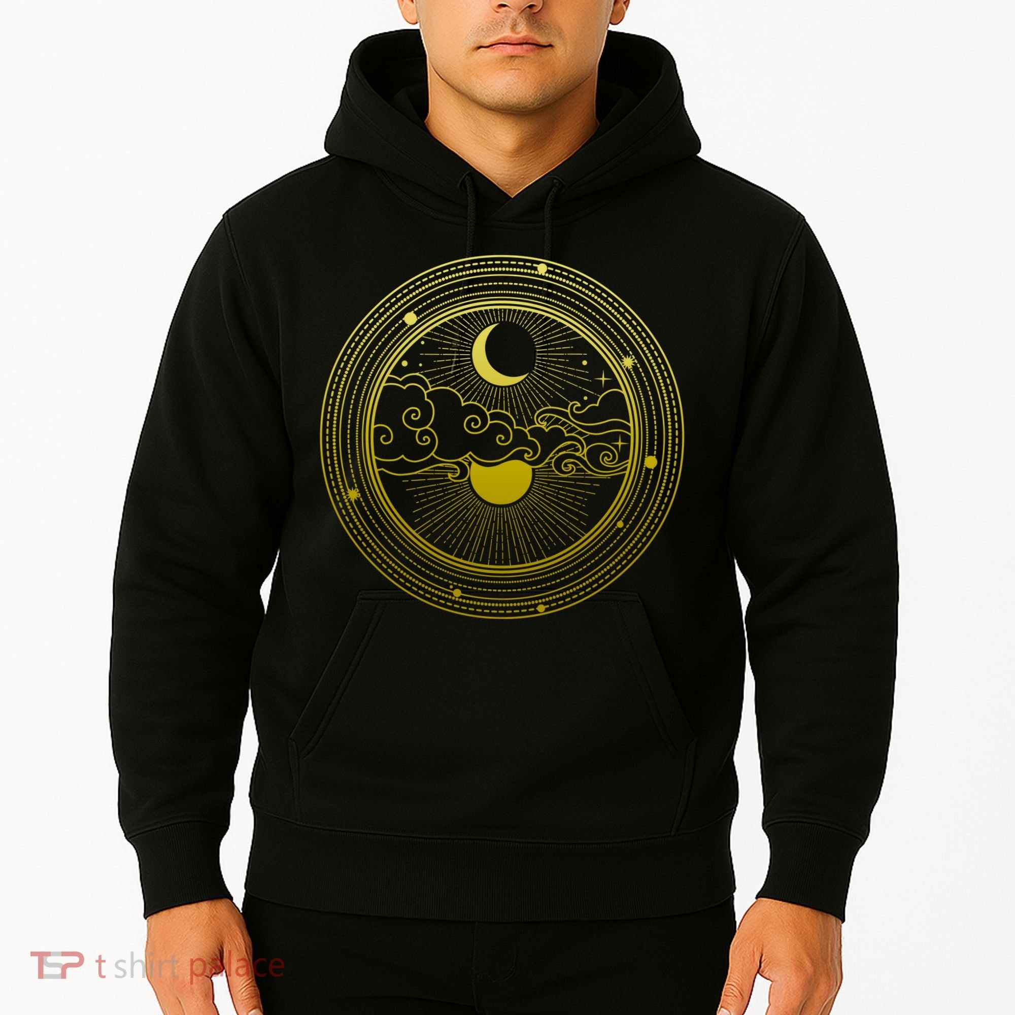 BoHo Moon and Sun Reflection Hoodie