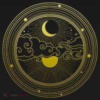 BoHo Moon and Sun Reflection Long Sleeve Shirt thumb 2