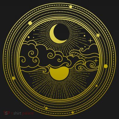 BoHo Moon and Sun Reflection Coaster
