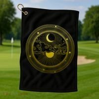 BoHo Moon and Sun Reflection Golf Towel thumb 1