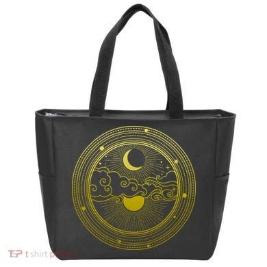 BoHo Moon and Sun Reflection Tote Bag
