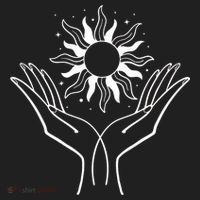Boho Styled Hands Lifting Sun Spiritual Women's Sweatshirt thumb 2