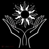 Boho Styled Hands Lifting Sun Spiritual Sweatshirt thumb 3