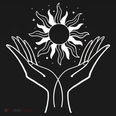 Boho Styled Hands Lifting Sun Spiritual Bucket Hat