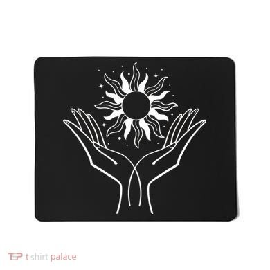 Boho Styled Hands Lifting Sun Spiritual Mousepad