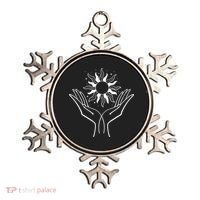 Boho Styled Hands Lifting Sun Spiritual Ornament thumb 0