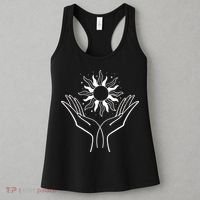 Boho Styled Hands Lifting Sun Spiritual Women's Tank Top thumb 3