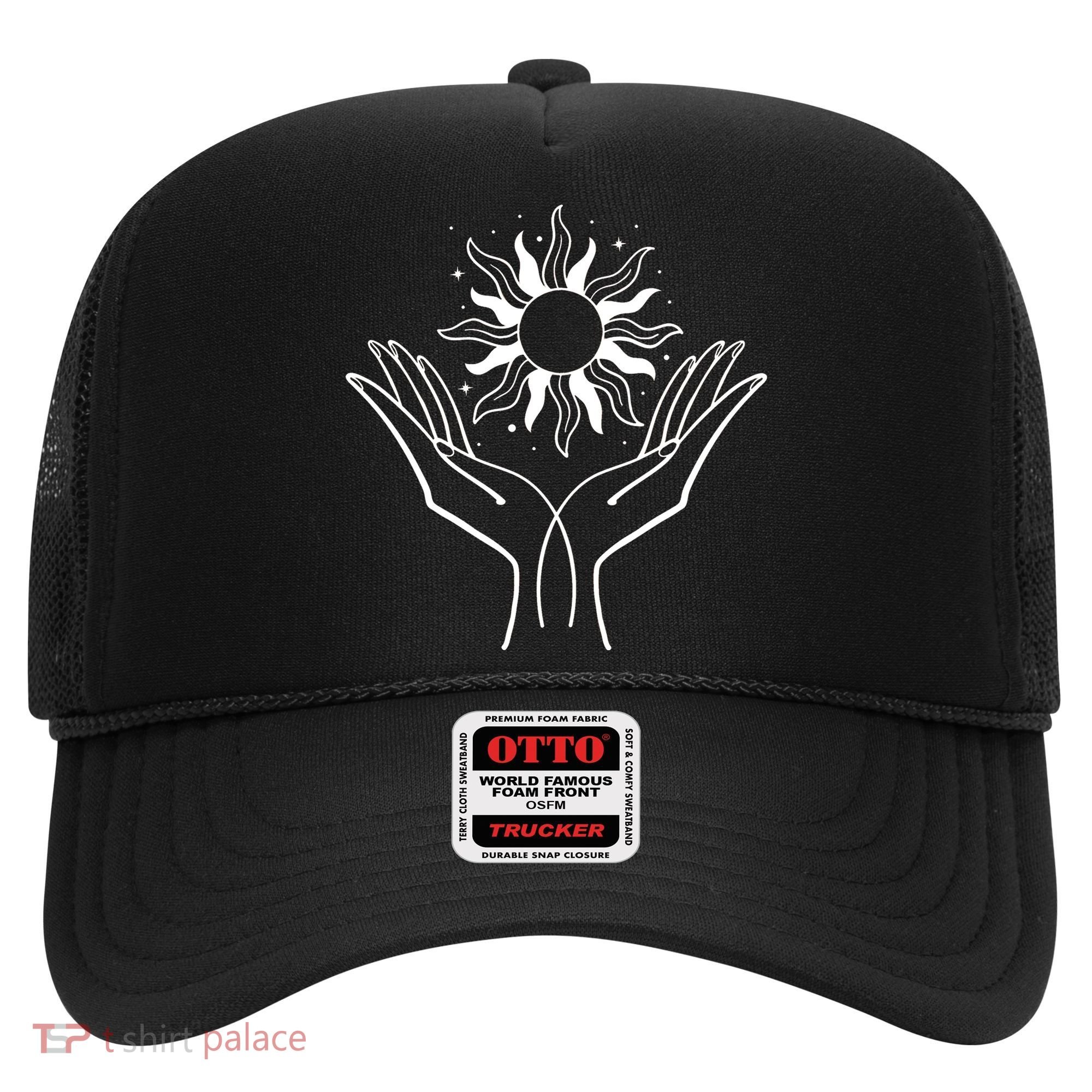 Boho Styled Hands Lifting Sun Spiritual Hat