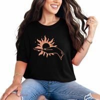 Boho Styled Open Palm Sun In Hand Comfort Colors T-Shirt thumb 0