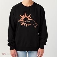Boho Styled Open Palm Sun In Hand Women's Sweatshirt thumb 0