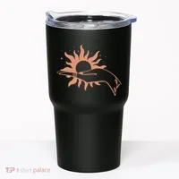 Boho Styled Open Palm Sun In Hand Tumbler thumb 0