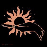 Boho Styled Open Palm Sun In Hand Toddler Hoodie thumb 2