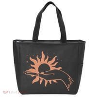 Boho Styled Open Palm Sun In Hand Tote Bag thumb 0