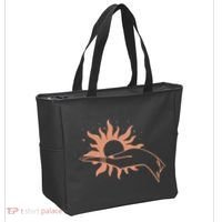 Boho Styled Open Palm Sun In Hand Tote Bag thumb 2