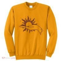 Boho Styled Open Palm Sun In Hand Sweatshirt thumb 0