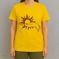Boho Styled Open Palm Sun In Hand T-Shirt thumb 4