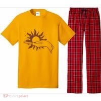 Boho Styled Open Palm Sun In Hand Pajama Set thumb 0