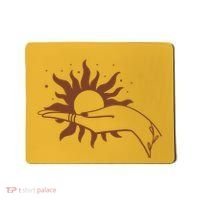 Boho Styled Open Palm Sun In Hand Mousepad thumb 0