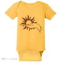 Boho Styled Open Palm Sun In Hand Baby Bodysuit thumb 0