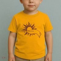 Boho Styled Open Palm Sun In Hand Toddler T-Shirt thumb 2