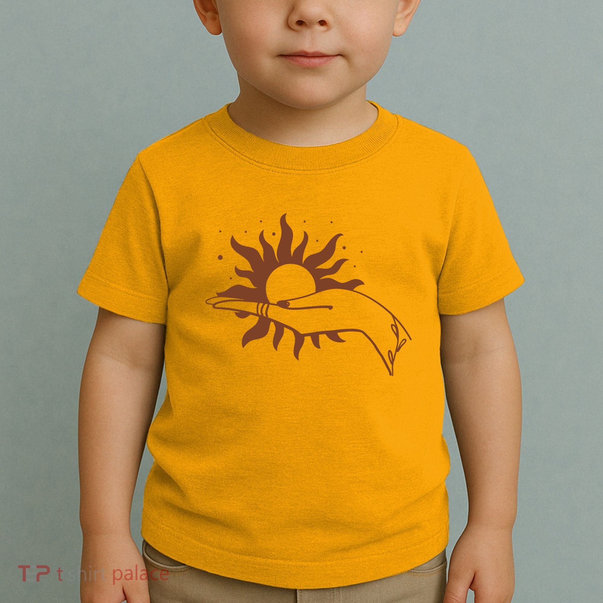 Boho Styled Open Palm Sun In Hand Toddler T-Shirt