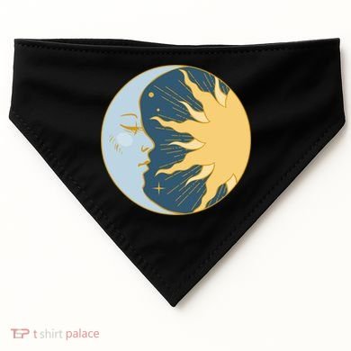 Boho Sun And Moon USA-Made Doggie Bandana