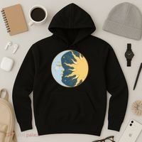 Boho Sun And Moon Hoodie thumb 3