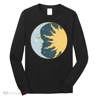 Boho Sun And Moon Long Sleeve Shirt