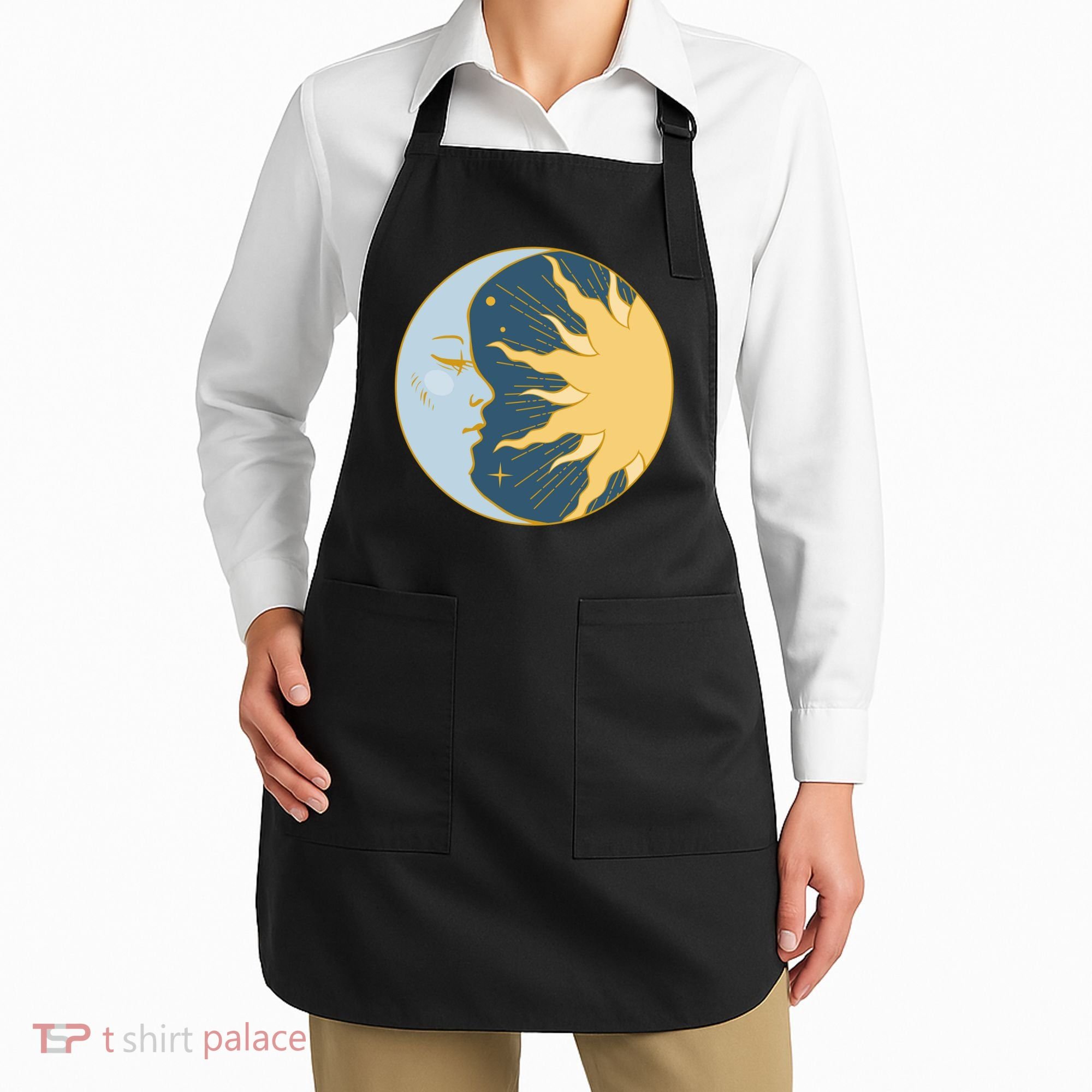 Boho Sun And Moon Apron