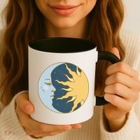 Boho Sun And Moon Coffee Mug thumb 3