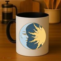 Boho Sun And Moon Coffee Mug thumb 4