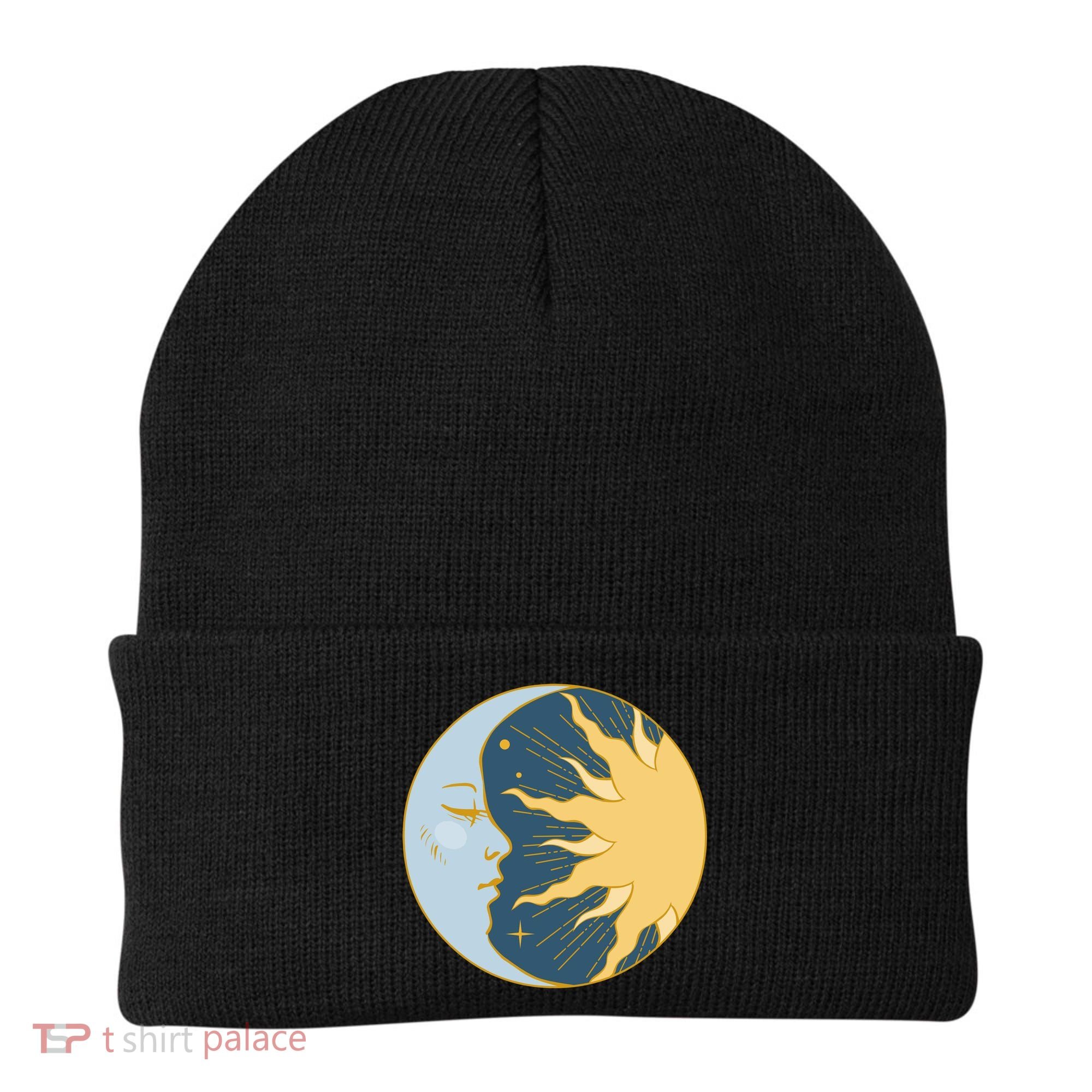 Boho Sun And Moon Beanie