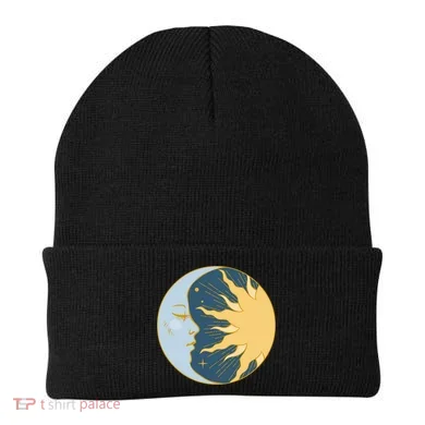 Boho Sun And Moon Beanie