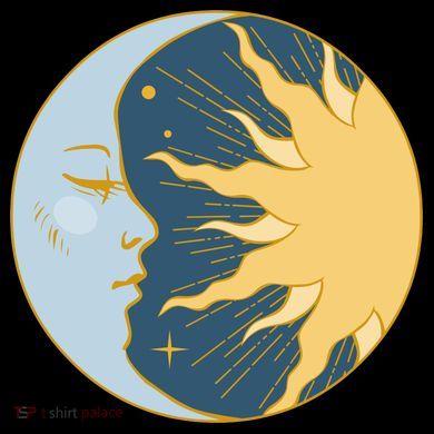 Boho Sun And Moon Womens Funnel Neck Pullover Hood