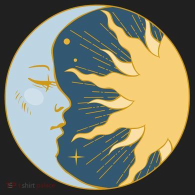 Boho Sun And Moon Urban Oversized Heavyweight T-Shirt