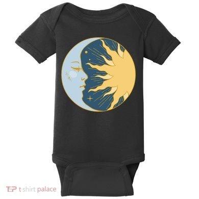 Boho Sun And Moon Baby Bodysuit