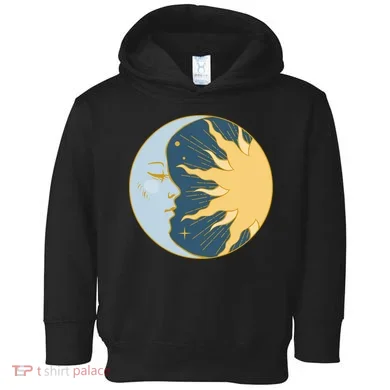 Boho Sun And Moon Toddler Hoodie