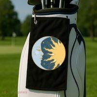 Boho Sun And Moon Golf Towel thumb 2