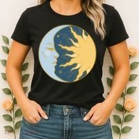 Boho Sun And Moon Women's T-Shirt thumb 2