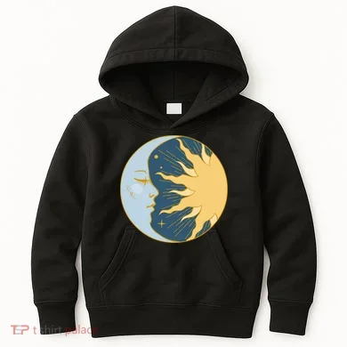 Boho Sun And Moon Kids Hoodie